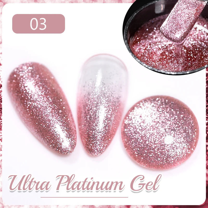 PUENTE Cat Eye Magnetic Gel Nail Polish - Vibrant Starry Galaxy Effect, Soak Off UV, 7.5ML