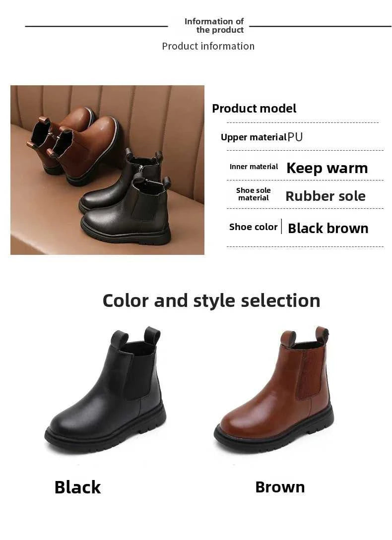 Size 27-37 Kids PU Leather Boot Warm Autumn Winter Children's Shoes Princess Girls Anti Slip Foot Warmer Snow Boots The jack market .AU The jack market .AU Mum & Kids: Essential Products for Every Family $ 43 14:365458#D-12Brown;200000124:150#27