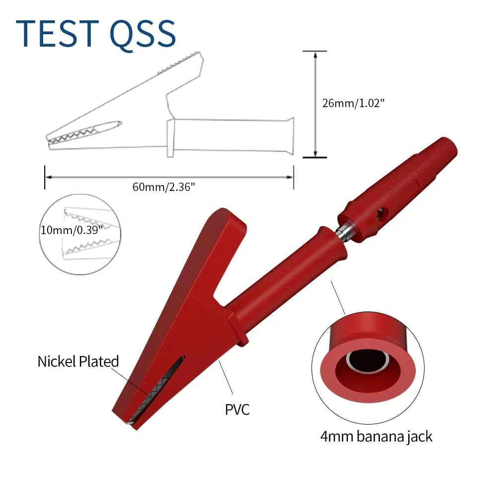 QSS Multimeter Test Leads Kit Digital Electrical Test Probes Set for Automobile Circuit Repair Wire-Piercing Needle