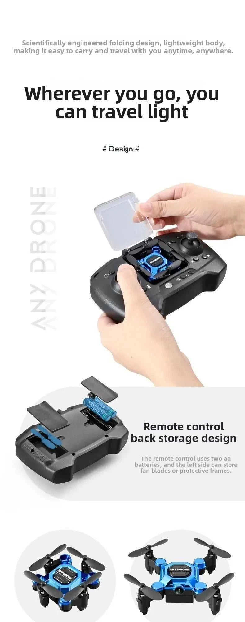 Mosquito drone, mini folding drone, aerial camera drone, student remote-controlled helicopter, small toy The jack market .AU The jack market .AU Drones $ 89 14:29#gold with camera