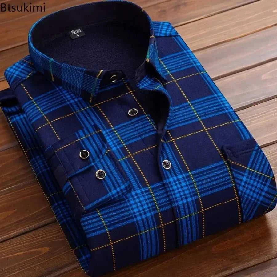 High Quality Men's Clothing 2026 Men Long Sleeve Thick Warm Shirt Tops Fashion Men Print Handsome Versatile Shirts Formal Shirts The jack market .AU The jack market .AU Men Fashion $ 43 14:771#6F HB622;5:4183#3XL(80-90KG)