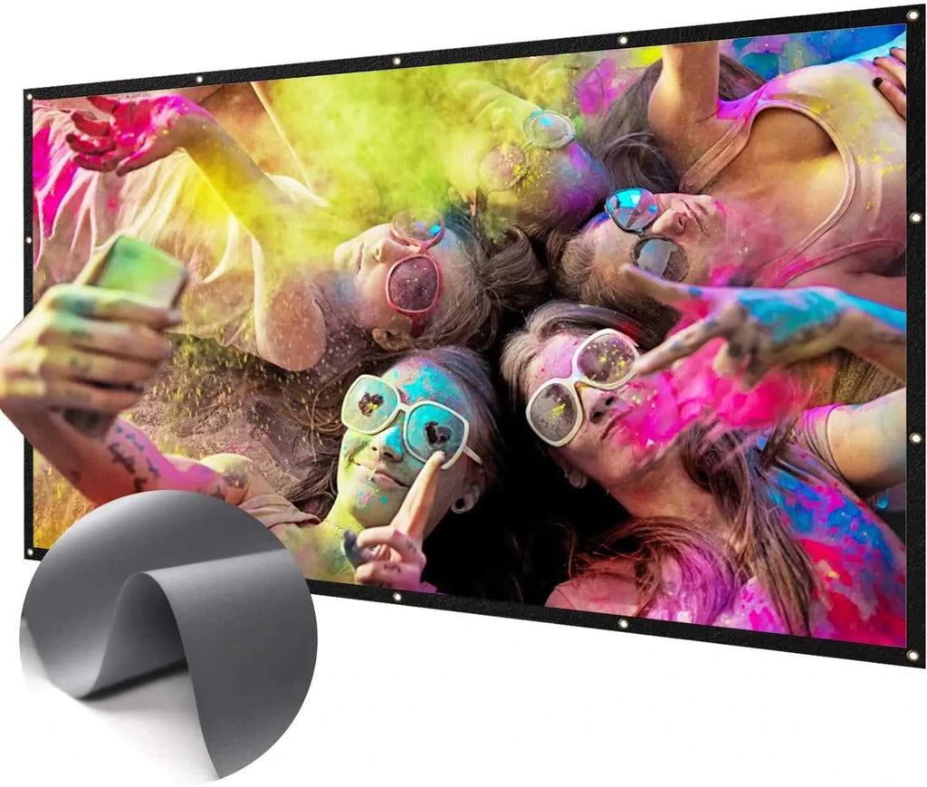 ZHNUWIE Projector Screen 16:9 Metal Anti Light Curtain Reflective Fabric Cloth For YG300 XGIMI H3 HALO Mogo Xiaomi DLP Projector The jack market .AU The jack market .AU Accessories Electronics $ 71 977:202689808