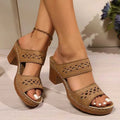 Retro Hollow Out Thick-Heeled Sandals Women Summer Lightweight High Heels Slippers Woman Plus Size Outdoor Platform Sandles 43 The jack market .AU The jack market .AU Step Up Your Style: Trendy Shoes for Every Occasion! $ 67 14:200001438;200000124:200000338