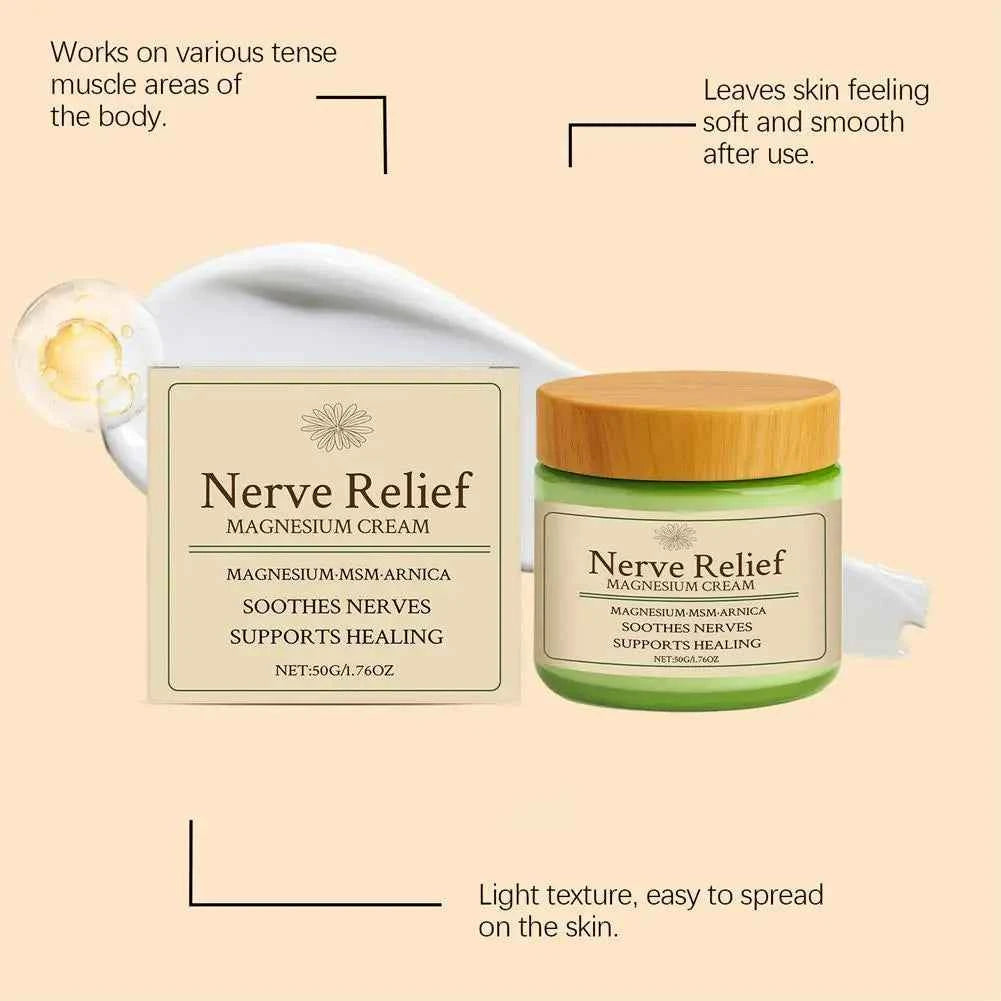 Magnesium Muscle Relaxing Cream - Deep Nourishing Relief for Daily Body Care and Soothing Massage
