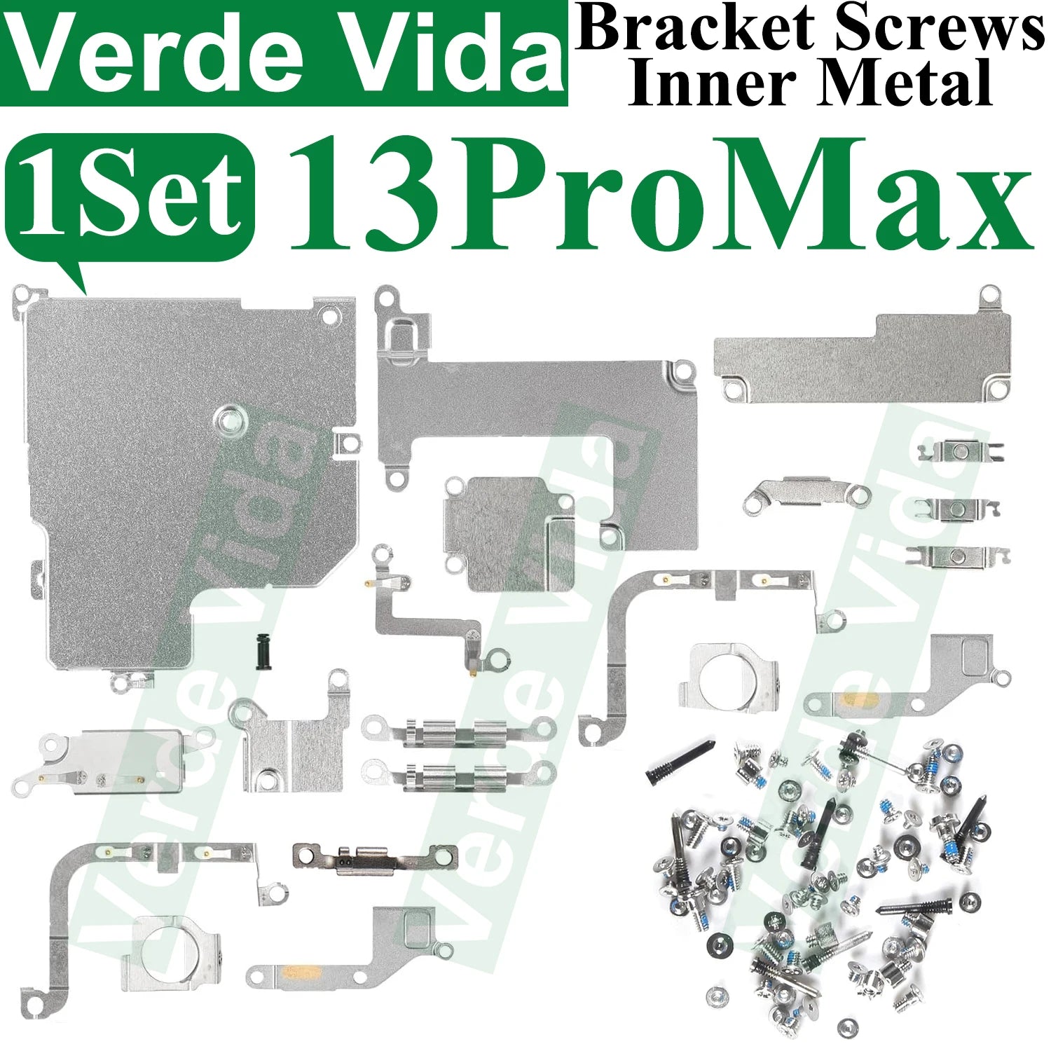 iFixit Metal Bracket Shield Plate Set for iPhone X/XS/XR/11/12/13 Pro Max - Full Inside Screws Replacement