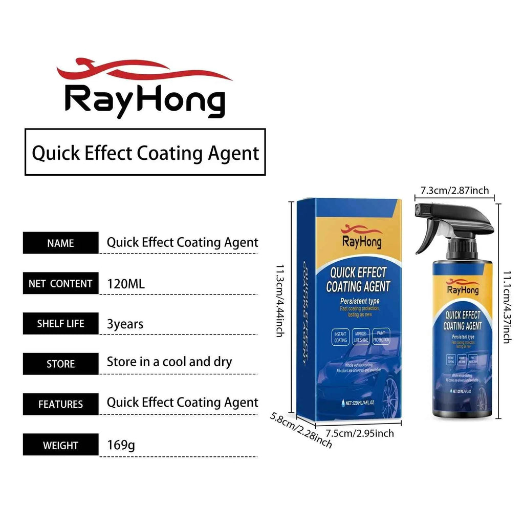 Quick Effect Coating Agent Multifunctional Long-lasting Protection Waterless Wash Quick-acting Coating Agent Spray Easy To Use