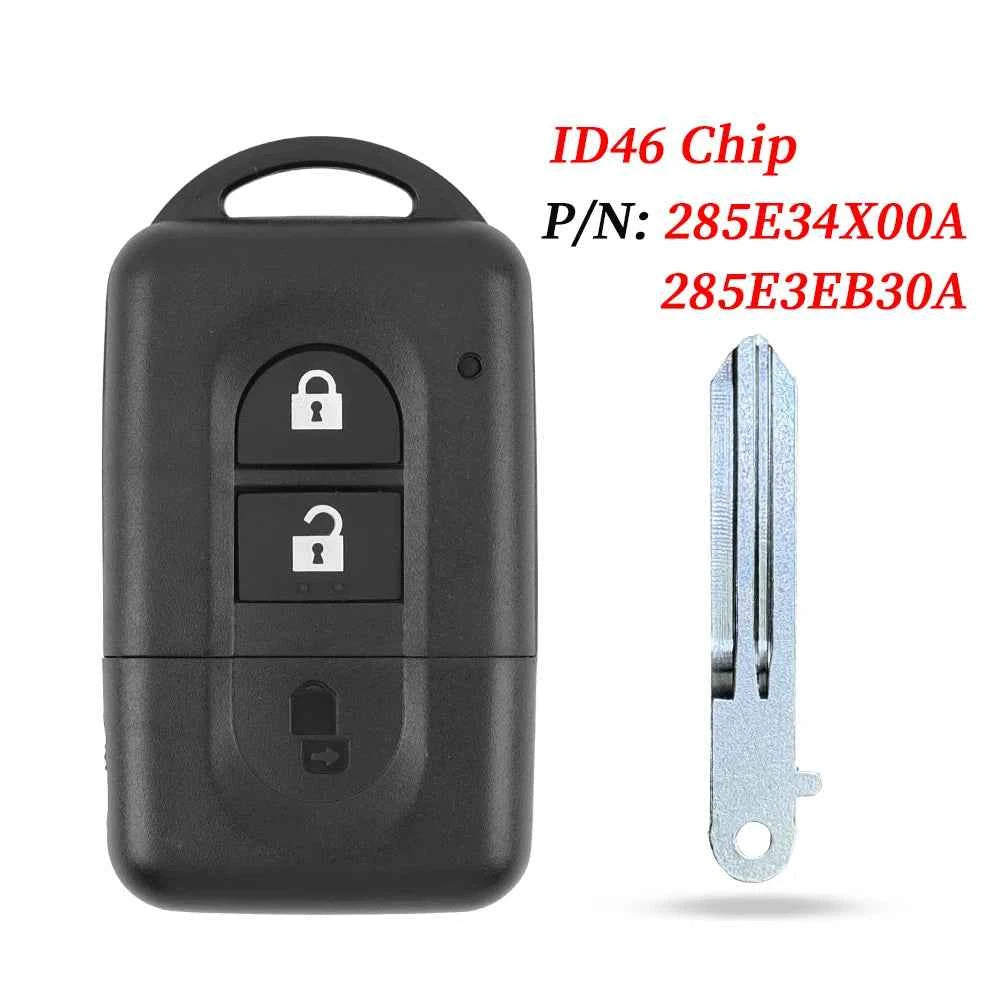 Liberty Keyless Remote Key 433MHz 4D60 / 46 PCF7936 Chip For Nissan X-trail Qashqai Pathfinder 2007-2015 285E34X00A / 285E3EB30A