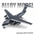 1:180 Y-20 Military Transport Plane Diecast Model – Pull Back with Sound & Light
