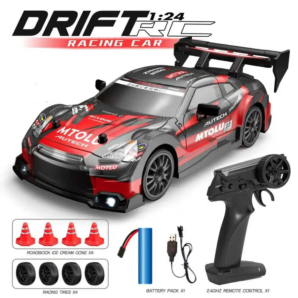 2.4G remote control drift car, 1:24 high-speed drift car, RC enthusiast, precise control, powerful engine, ideal gift for adults The jack market .AU The jack market .AU Little Wonders $ 85 14:29#Drifting car red