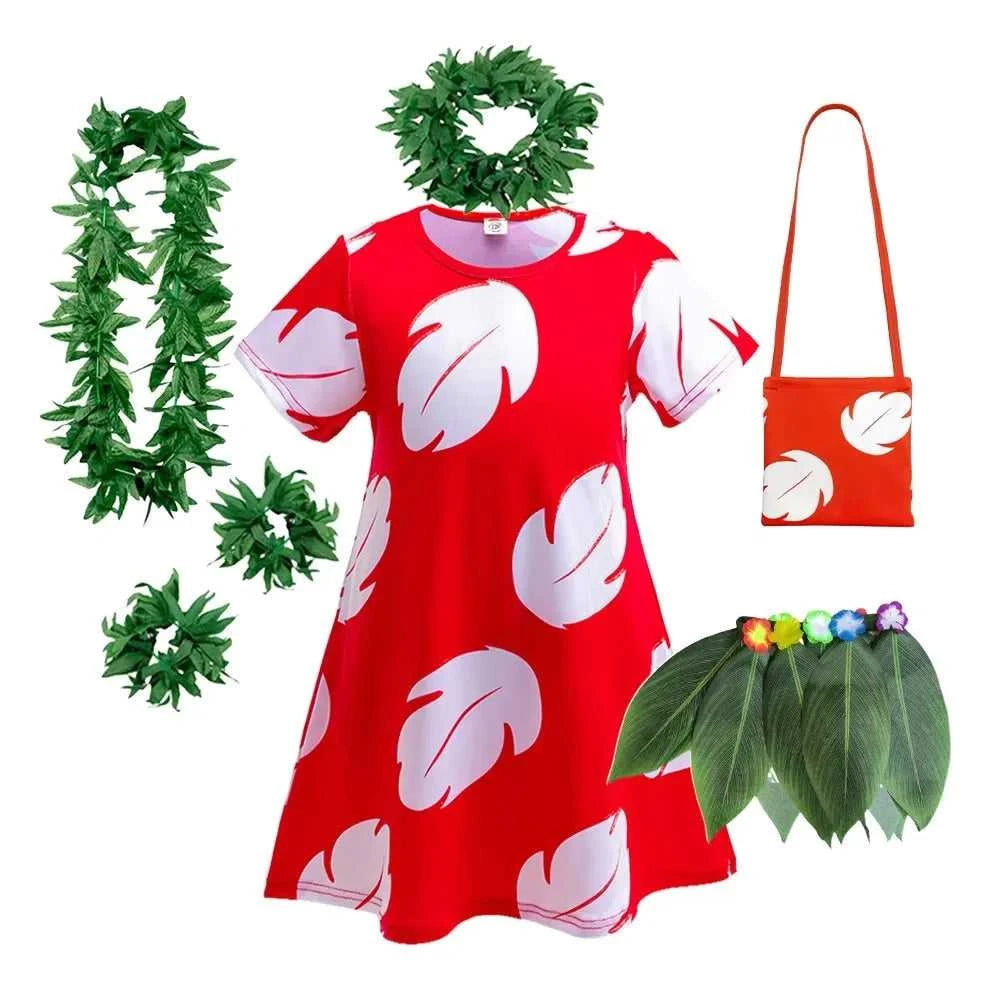 Lilo Costume for Girls Hawaii Princess Red Leaves Dress Up Outfits with Garland Kids Halloween Carnival Party Dresses The jack market .AU The jack market .AU Mum & Kids: Essential Products for Every Family $ 43 14:200001438#dress style 2;200000463:200004197#2T (Tag 100)