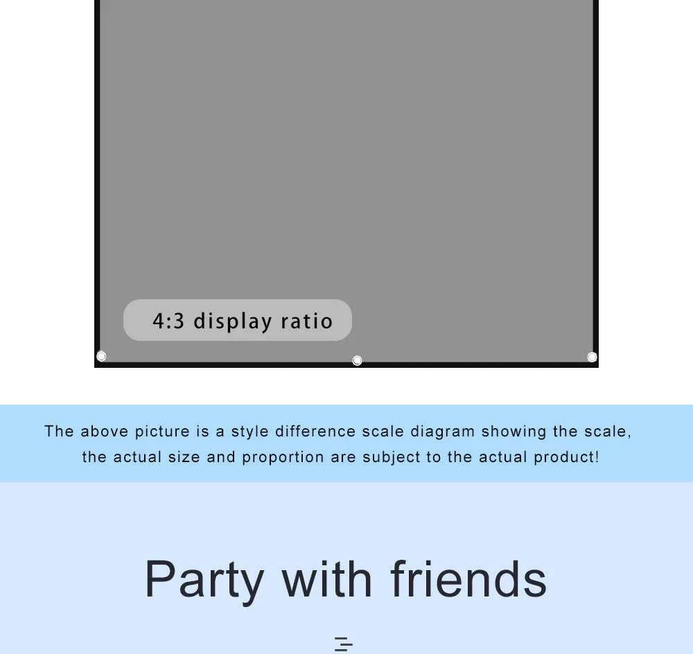 ZHNUWIE Projector Screen 16:9 Metal Anti Light Curtain Reflective Fabric Cloth For YG300 XGIMI H3 HALO Mogo Xiaomi DLP Projector The jack market .AU The jack market .AU Accessories Electronics $ 71 977:202689808