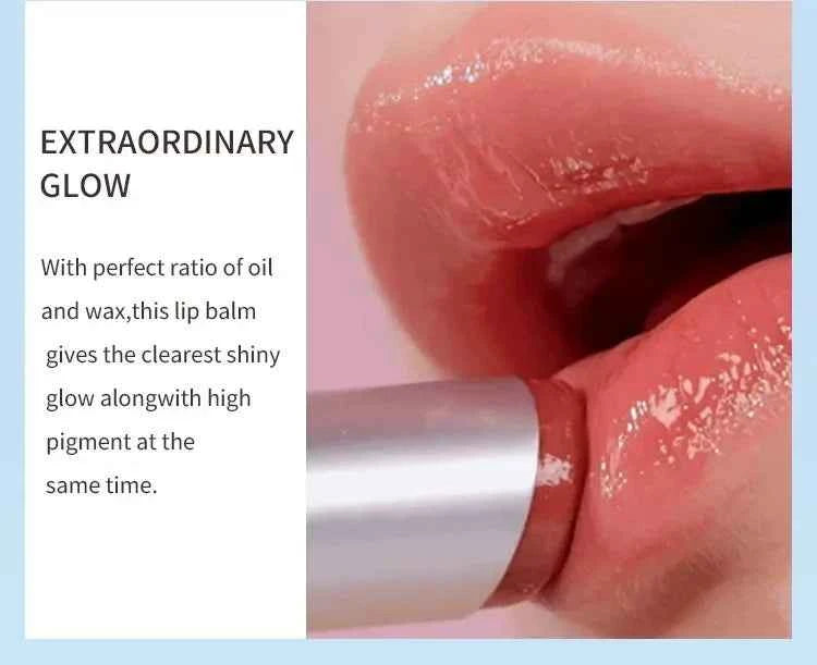 LuxeGlow Mirror Water Lip Gloss - Waterproof, Moisturizing Red Lip Tint for Lasting Shine