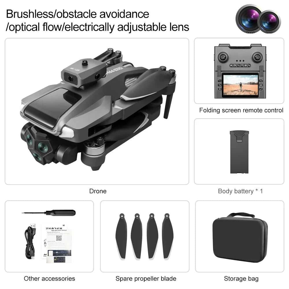 2025 New M66 Drone HD Folding Remote Control With Camera And Screen 5G FPV Camera Quadcopter Brushless Motor RC Quadcopter The jack market .AU The jack market .AU Drones $ 125 14:691#M66-Grey