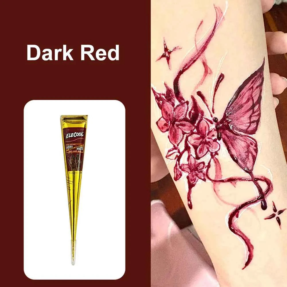 Henna Magic Henna Cones - Vibrant Indian Body Art Paste for Stunning Temporary Tattoos
