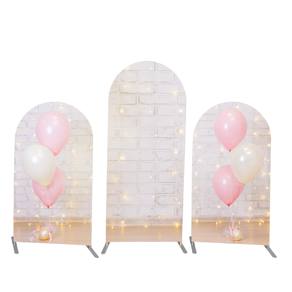 Mehofond Custom 2-Sided Rectangle Square Arch Birthday Party Baby Shower Wedding Covers Chiara Background Decor Backdrop Photo