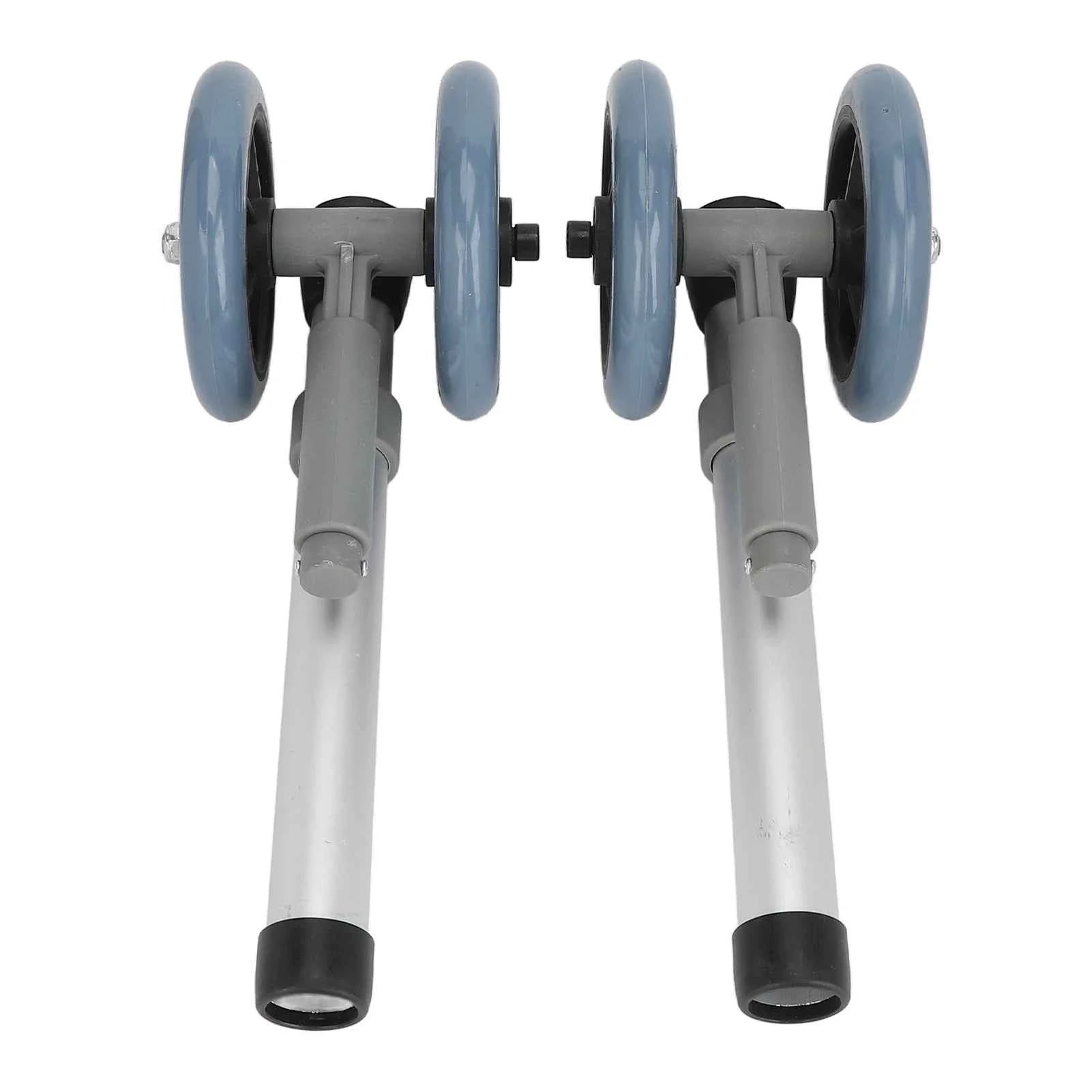 1 pair Walker Wheels Walker Wheels Adjustable Height Replacement Walker Feet Caster with Brake Wheel for Seniors Disabled People