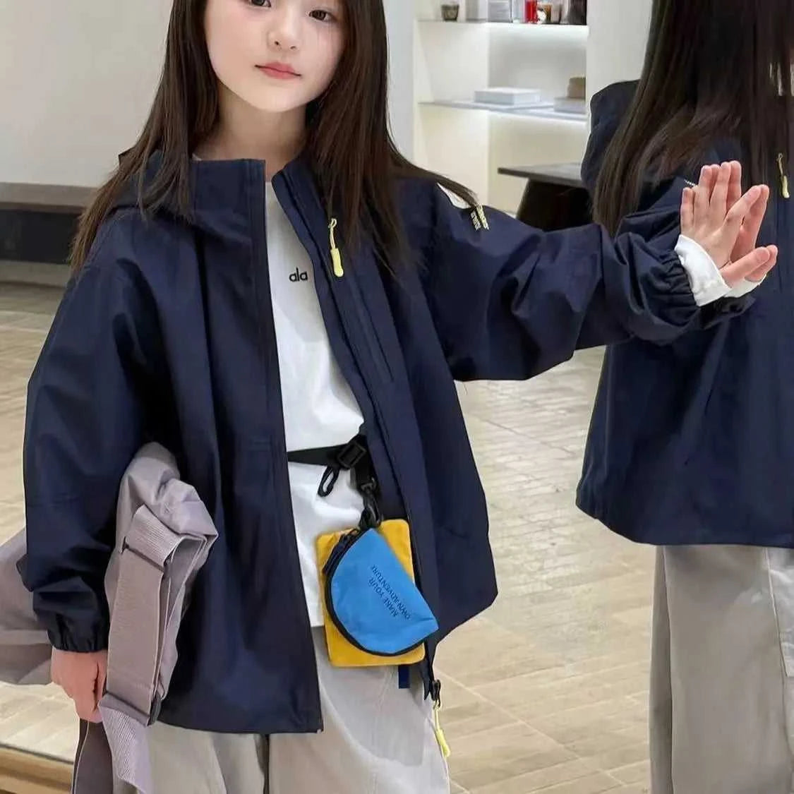 4-12Y Children's Navy Blue Spring Autumn Coat 2025 New Style Soft Windproof jackets for Girls Teenager Casual Loose Hooded Top The jack market .AU The jack market .AU Mum & Kids: Essential Products for Every Family $ 45 14:1063;200000463:200004191#120cm(for 105-115cm)