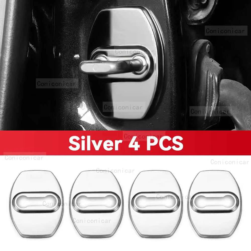 Car Door Lock Protector Cover Stainless Steel For GMC SIERRA 2015-2023 Protect Buckle Anti-rust Decoration Accessories