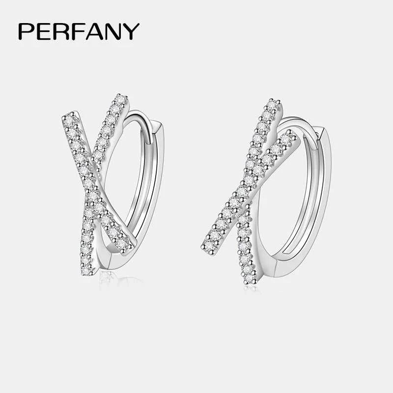 PERFANY 0.28CT Full Moissanite Hoop Earrings Women S925 Pure Silver Cross Design Laboratory Diamond Fashion Jewelry Party Gift The jack market .AU The jack market .AU Jewellery & Chains $ 82 200001034:361180#Total-0.28CT