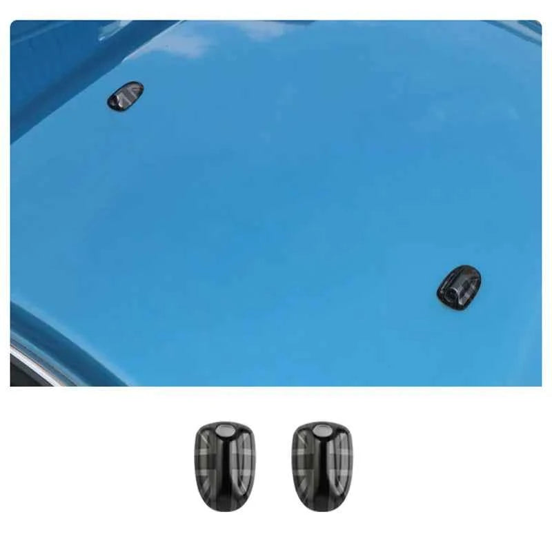 MINI Cooper Union Jack Wiper Nozzle Cover - Stylish Water Spray Accessory for F54 F55 F56 F57 F60 (2015-2022)