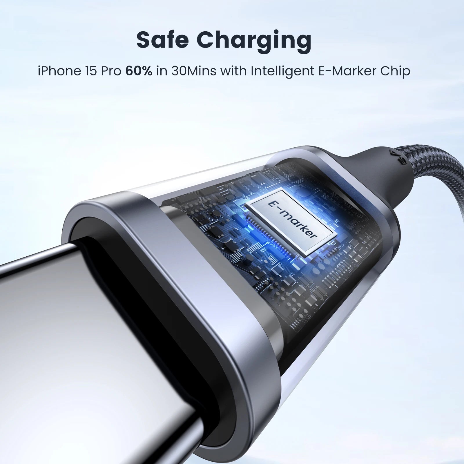 UGREEN 2 Pack USB C Cable - 100W Fast Charging, 5A for Samsung S26, iPhone 17, Laptops & More