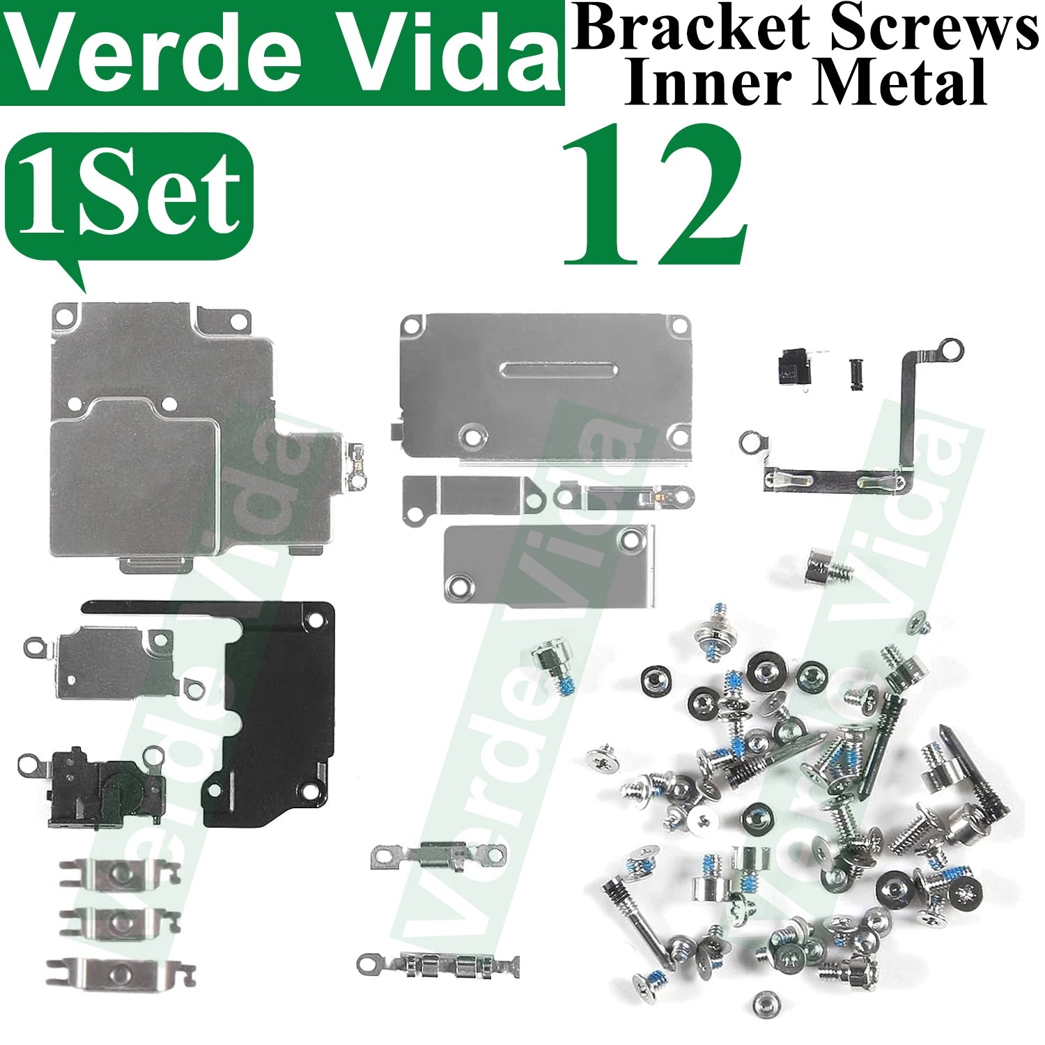 iFixit Metal Bracket Shield Plate Set for iPhone X/XS/XR/11/12/13 Pro Max - Full Inside Screws Replacement