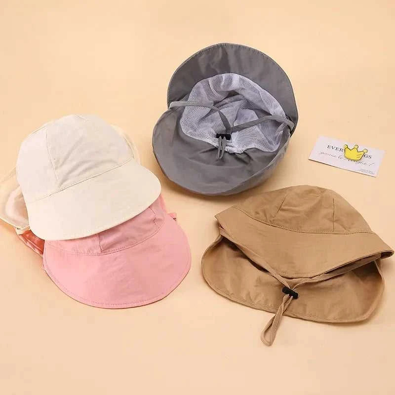 New Summer Toddler Sun Hat with Shawl Soft Brim Quick Dry Outdoor Activities Cap for 1-3Y Boys and Girls Beach UV Protection Hat The jack market .AU The jack market .AU Mum & Kids: Essential Products for Every Family $ 23 14:175#03 pink;5:100014066#50cm(1 to 3 years)