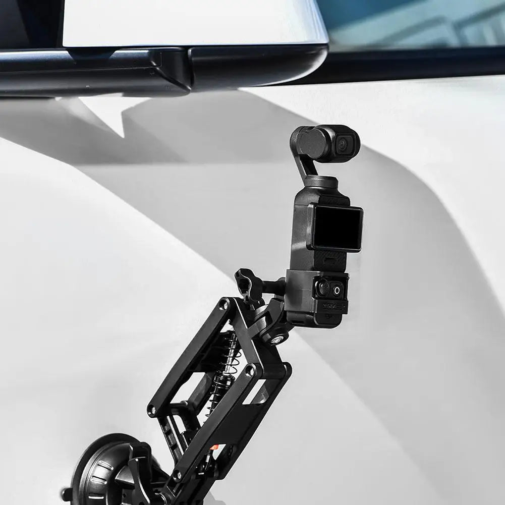 Camera Bracket Anti Shake Z-axis Holder Stabilizer For DJI OSMO Pocket 3/Insta360 X4 Camera Accessory Car Suction Cup Mount