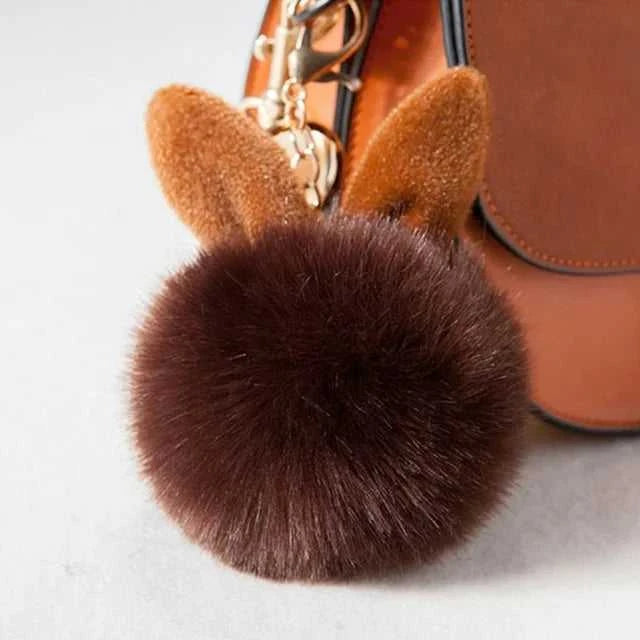 Furry Rabbit Ear Furry Ball Keychain Cute Rabbit Ear Plush Pendant Faux Fur Furry Rabbit Ear Bag Accessory Car Hanging Accessory The jack market .AU The jack market .AU Jewellery & Chains $ 47 14:1202#Brown