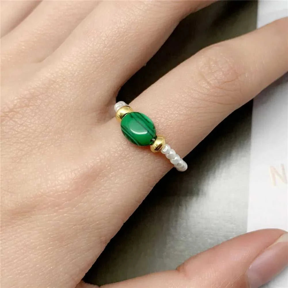 2mm Simulated Pearl Wedding Rings For Women Fashion Handmade Jewelry Tigereye Malachite Ring Natural Stone Gifts The jack market .AU The jack market .AU Jewellery & Chains $ 47 200000369:200001539;200000783:4602#Malachite;200001034:361181#Silver Bead