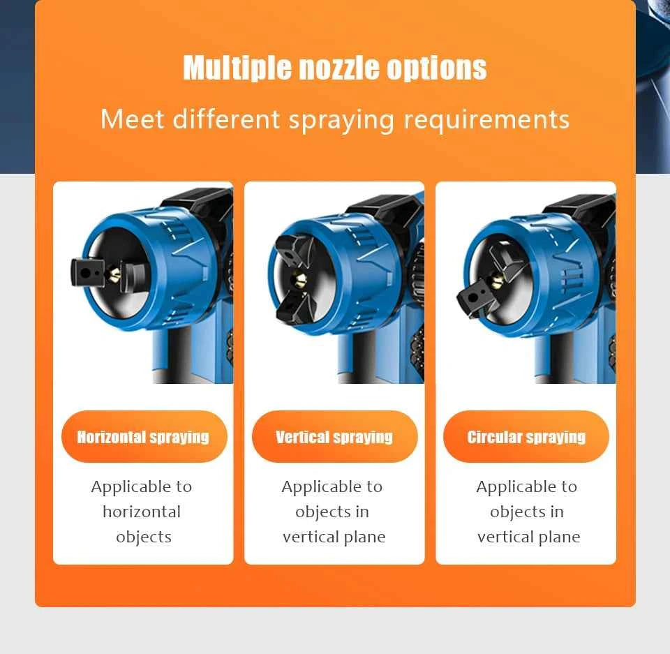 Kamolee 800ml Wireless Charging Sprayer 18V-21V Battery Household Portable Electric Airbrush Paint/Spray Gun Tool