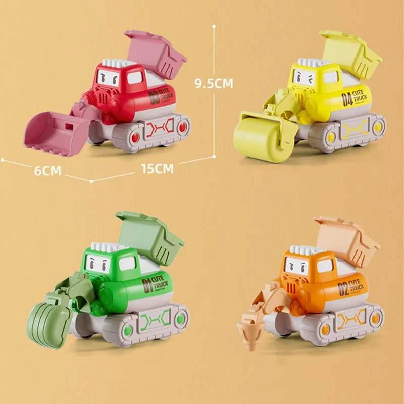 Baby Cartoon Toy Car Mini Press Go Vehicles Inertia Pull Back Cars Montessori Early Education Crawling Toys for Toddlers Boys The jack market .AU The jack market .AU Little Wonders $ 50 14:29#Pile driver