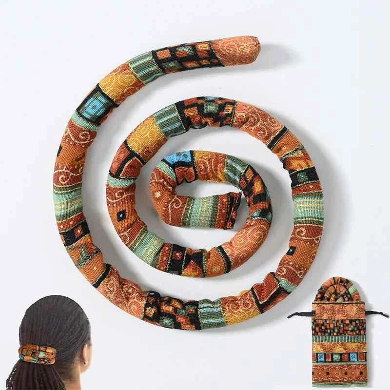 Colorful Dreadlocks Ponytail Hairpin - Bendable Ethnic Style Hair Bands for Creative Hair Styling