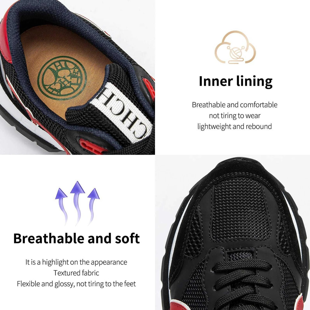 CHCH Men's Tennis Shoes Black Cow Leather Material Stitching Design Men's Shoes Sports Shoes The jack market .AU The jack market .AU Step Up Your Style: Trendy Shoes for Every Occasion! $ 149 14:200006158;200000124:350262