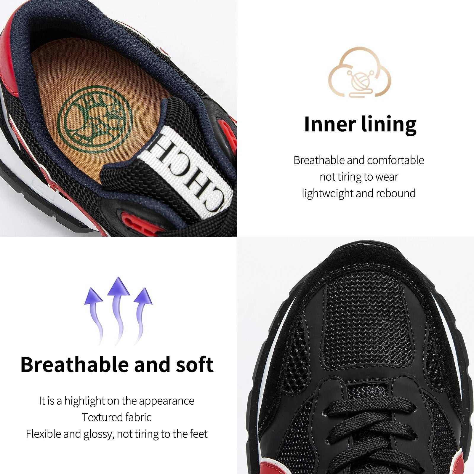 CHCH Men's Tennis Shoes Black Cow Leather Material Stitching Design Men's Shoes Sports Shoes The jack market .AU The jack market .AU Step Up Your Style: Trendy Shoes for Every Occasion! $ 149 14:200006158;200000124:350262