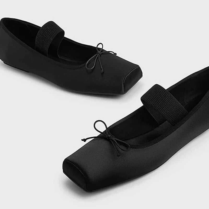 sweet pink silk flat shoes woman square toe bowtie ballet flats silver leather mary janes shoes elastic band moccasions women The jack market .AU The jack market .AU Step Up Your Style: Trendy Shoes for Every Occasion! $ 79 14:771#silver;200000124:200000333