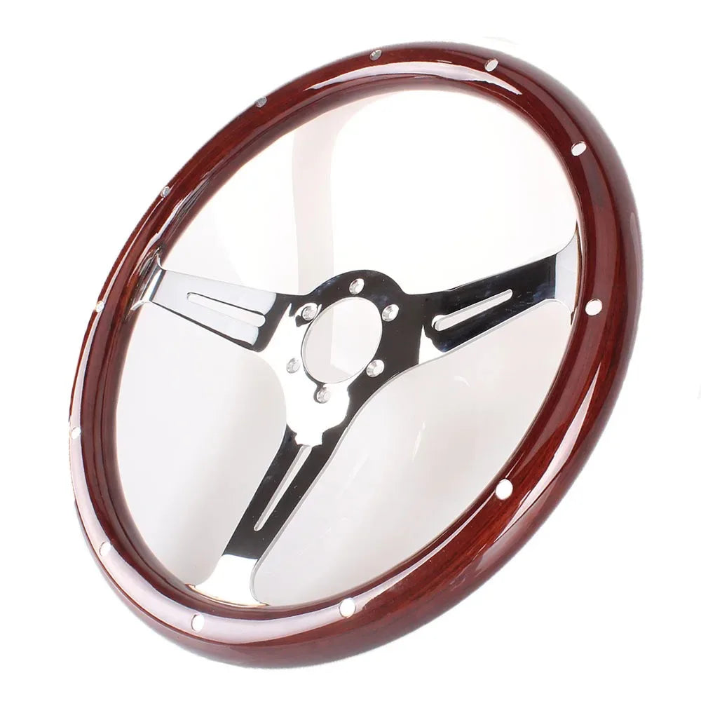 Car Universal Decorative Personalized Classic Wood Car Accessories Car Steering Wheel for Racing Cars