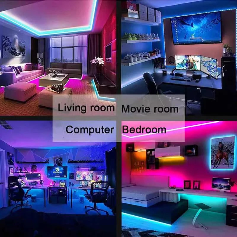 1-30M 5V USB Bluetooth LED Strip Light SMD 5050 5V RGB Flexible LED Strip Bluetooth APP Control Color Change For TV background The jack market .AU The jack market .AU Home $ 56 136:9131278654#24key IR controller;380:6286#20 m