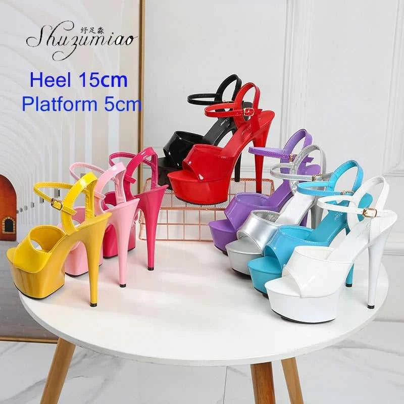 2022 Stripper Pole Dance Shoes High Heels Women Sexy Show Shoes Party Club 13 15 17CM Sandals Platform High-heeled Shoes Wedding The jack market .AU The jack market .AU Step Up Your Style: Trendy Shoes for Every Occasion! $ 94 14:366#Blue leopard;200000124:3434