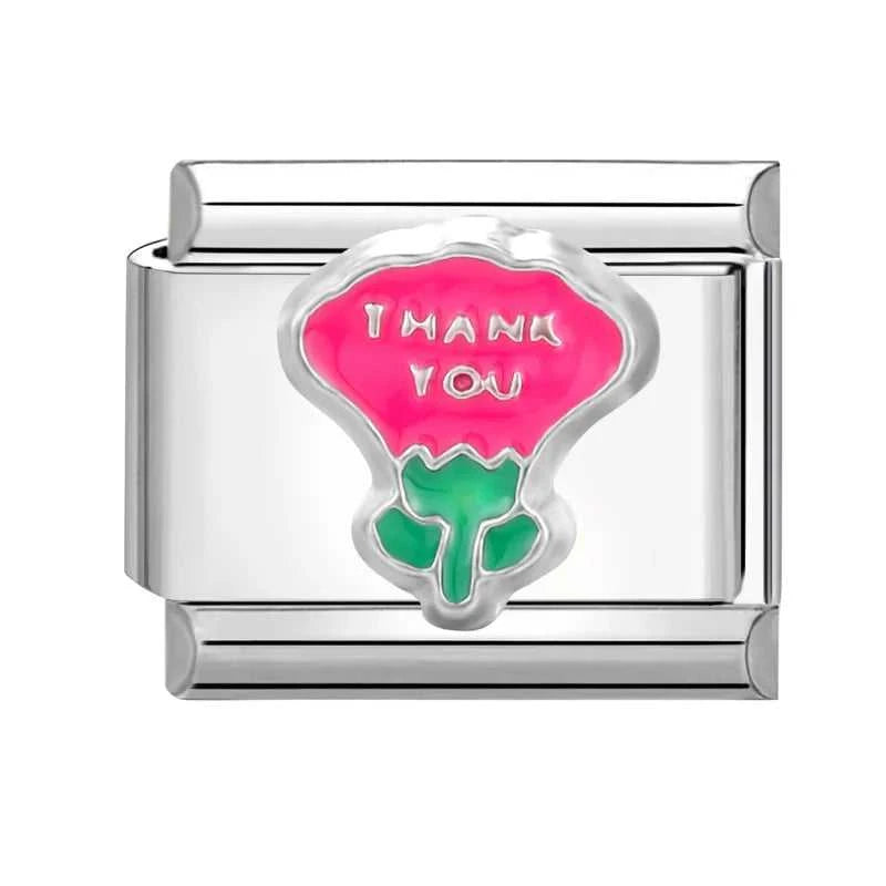 2024 Fashion Pretty Sweet Colour Rose Flower Charm Italian Links Fit 9mm Stainless Steel Bracelet Making DIY Jewelry The jack market .AU The jack market .AU Jewellery & Chains $ 51 200001033:361187#No.6