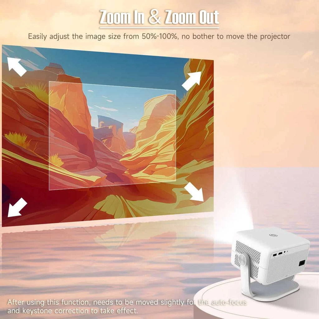 Magcubic Native 1080P 650ANSI 8K Android14 L018 Projector With Auto Keystone Correction Focus Wifi6 BT5.4 Portable Movie Outdoor The jack market .AU The jack market .AU Accessories Electronics $ 203 14:201441169#White;200007763:201336104;200009209:201447604