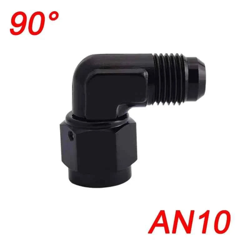 Fuel Oil Transfer Adapters AN4 AN6 AN8 AN10 AN12 Swivel Coupler Union 45 or 90 Degree Male To Female Brass Fitting