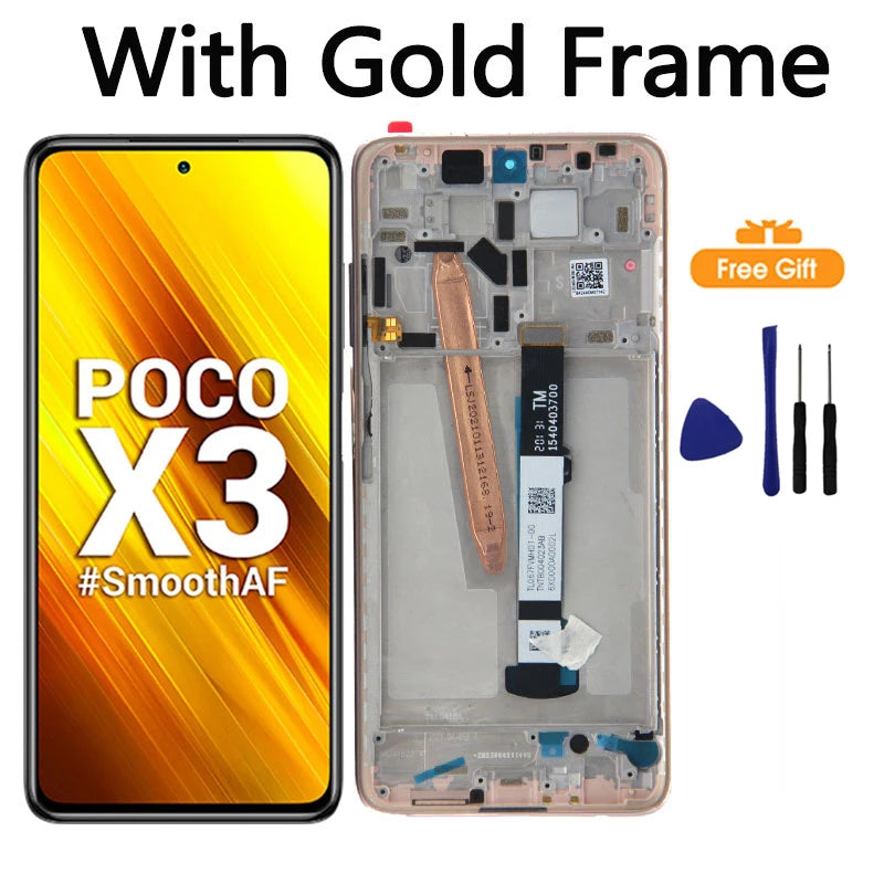 Xiaomi POCO X3 LCD Touch Screen & Digitizer Replacement - High-Quality Display for POCO X3 Pro NFC M2007J20CG