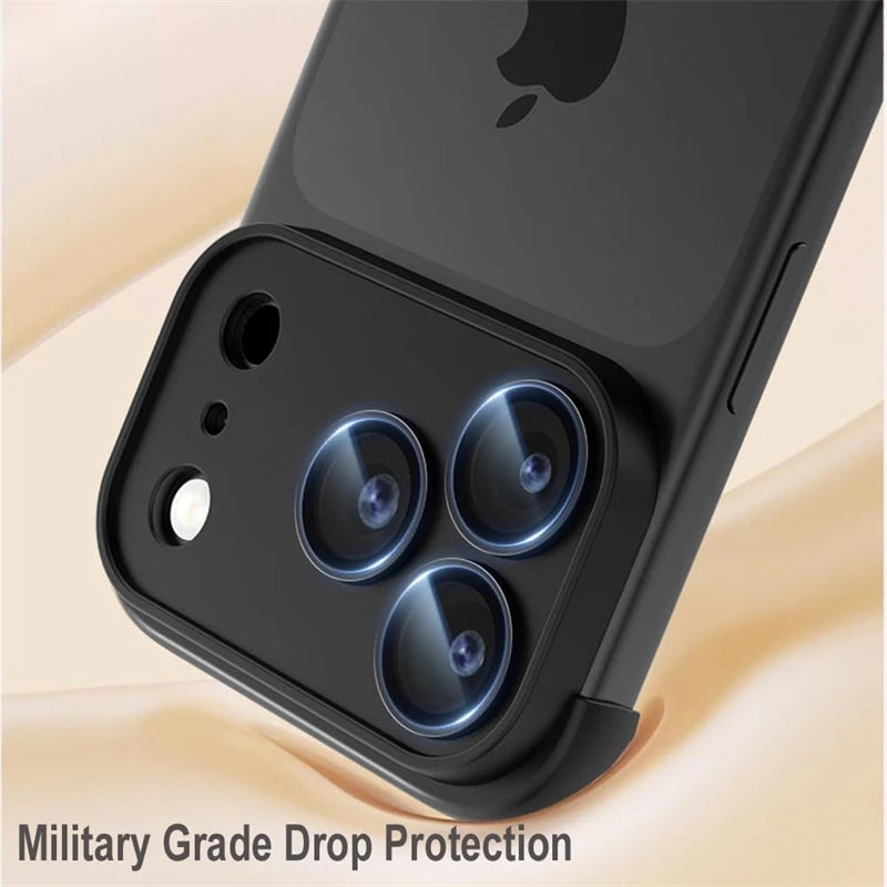 Camera Lens Protector Frameless Corner Case for IPhone 17 Air 14 13 12 15 16 Pro Max Plus IPones Pad Soft Silicone Bumper Cover