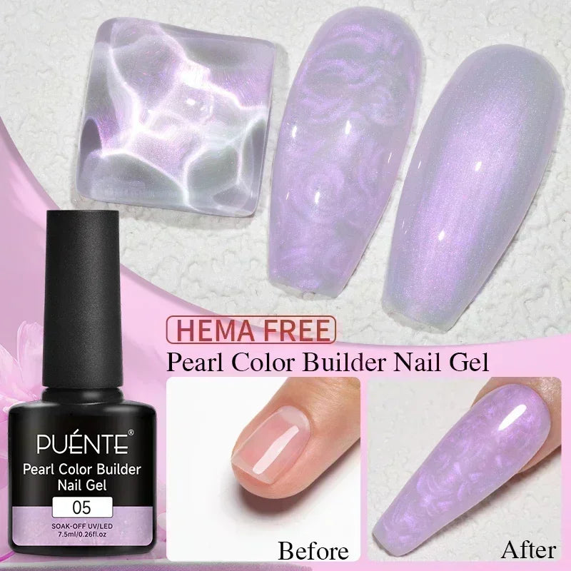 PUENTE Cat Eye Magnetic Gel Nail Polish - Vibrant Starry Galaxy Effect, Soak Off UV, 7.5ML