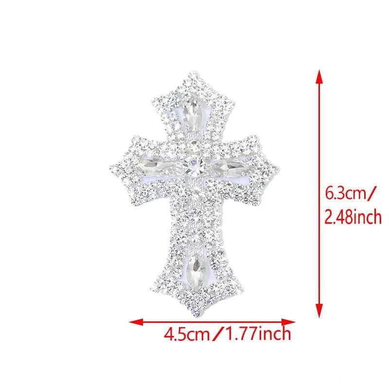 1PCS glittering DIY crystal mini cross rhinestone applique glass patch sewn for wedding bag, shoe decoration YHX077 The jack market .AU The jack market .AU Home $ 28 14:100006056#M
