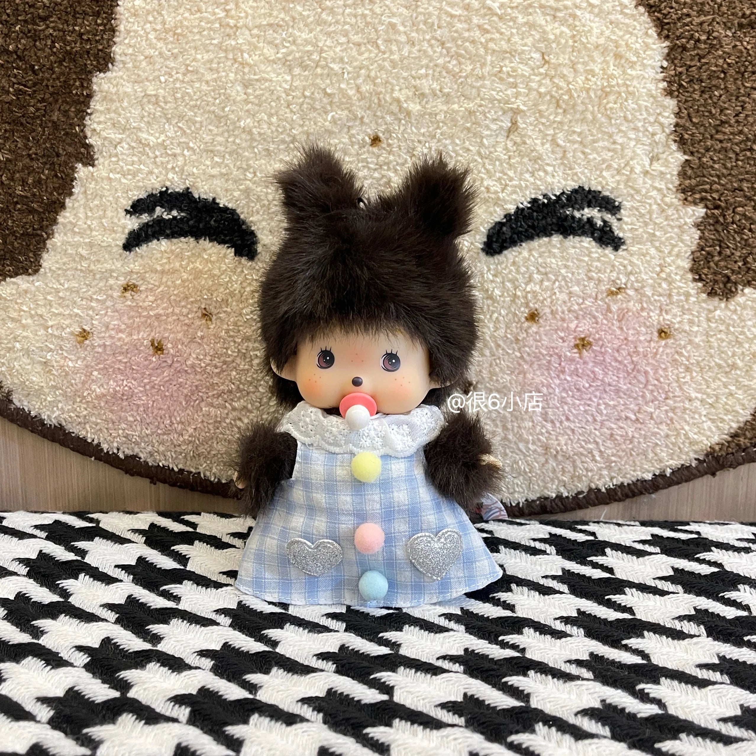 In Stock 15cm Mongon Monkey Kawaii Doll Keychain Bag Pendants Toy Hand Puppet Decompression Children Cute Gift Decoration Gift