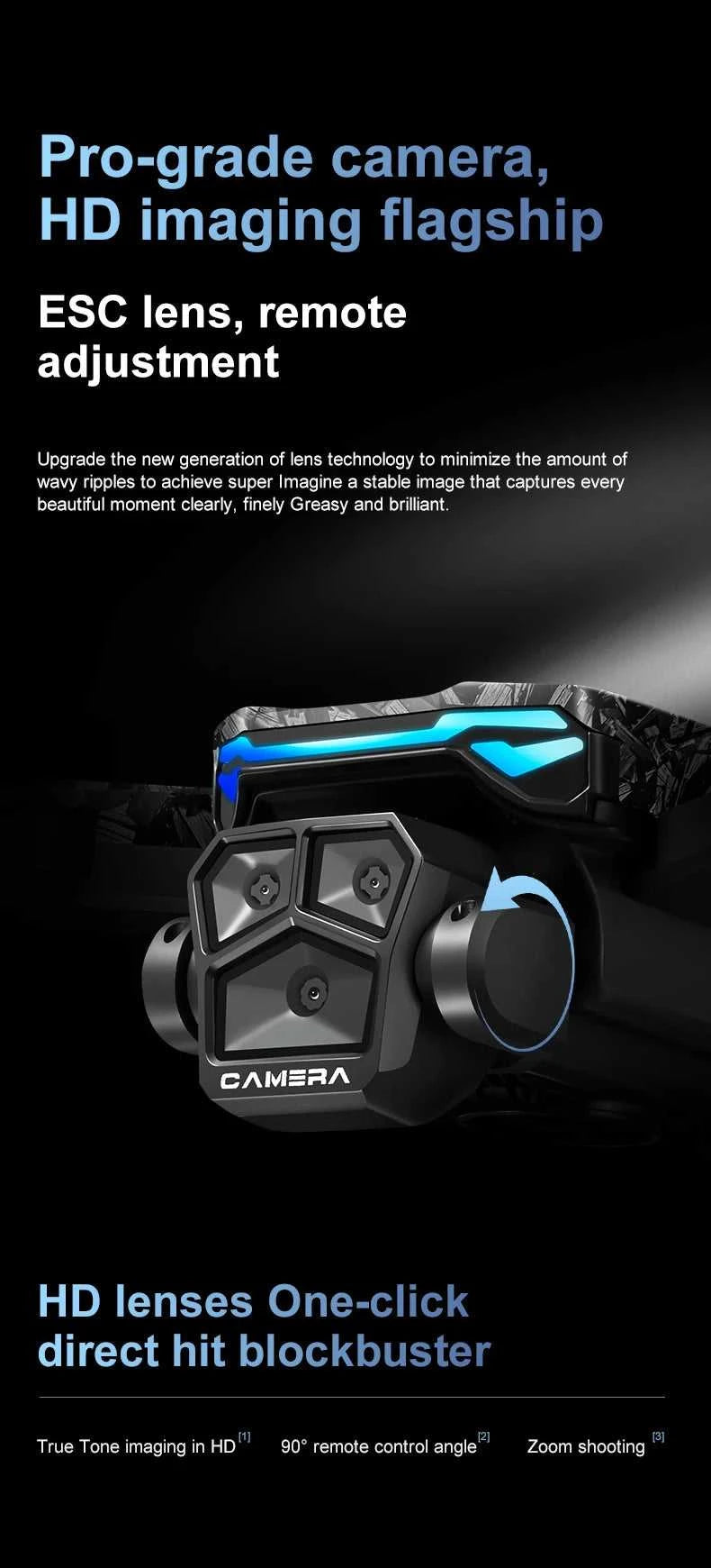 New D13 Drone 4K Professional HD Triple Camera 5G WIFI FPV Dron 360° Obstacle Avoidance Brushless Large Screen RC Quadcopter Toy The jack market .AU The jack market .AU Drones $ 123 14:173#D13-Screen Drone