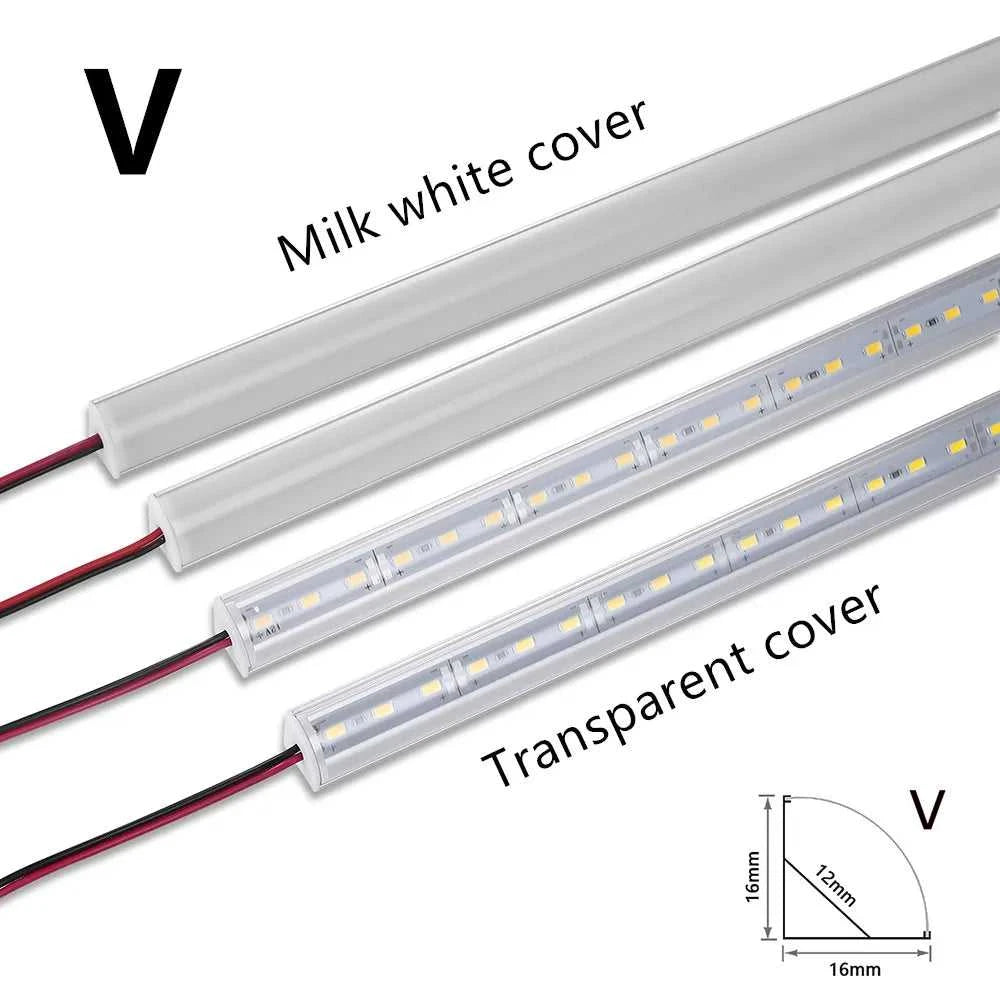 LED cabinet bar light 5730 5630 36LEDs Kitchen light under furniture 12V DC 50cm profile aluminum led hard strip Linear lights The jack market .AU The jack market .AU Home $ 85 136:202573808#V Milky cover 3000K;14:193#10PCS