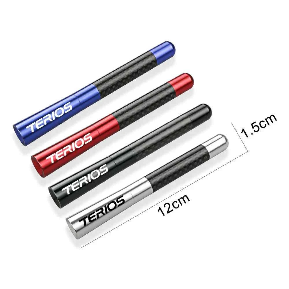 12CM Carbon Fiber Short Radio Car Antenna Auto Accessories For Daihatsu Terios Copen SIRION MOVE MIRA Charade Rocky FEROZA LUXIO